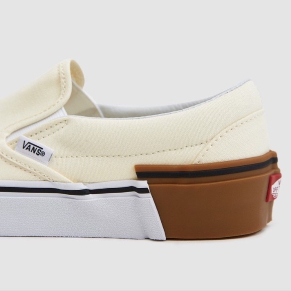 NWT Vans Classic Slip On Gum Block, W 8, M 6.5 - Picture 4 of 8